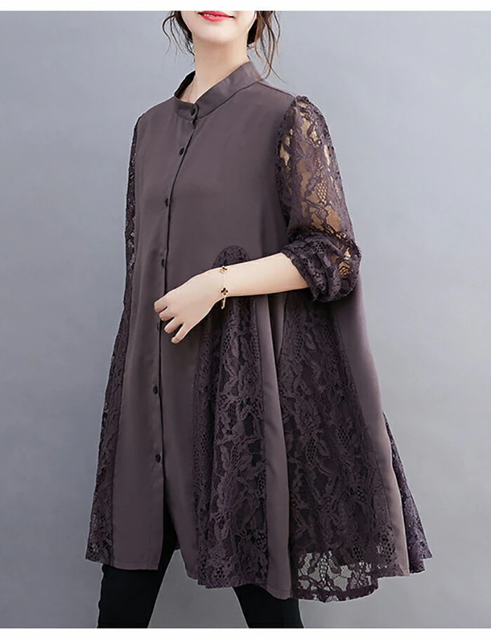 【20点セット】無料エレガントなレースを纏う切替フレアシャツチュニック レディース ワンピース 秋 プルオーバー トップス 長袖 ゆったり フレア 大きいサイズ チュニック 大人可愛い カットソー 柔 【20点セット】無料エレガントなレースを纏う切替フレアシャツチュニック レディース ワンピース 秋 プルオーバー トップス 長袖 ゆったり フレア 大きいサイズ チュニック 大人可愛い カットソー 柔