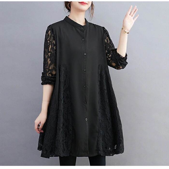 【20点セット】無料エレガントなレースを纏う切替フレアシャツチュニック レディース ワンピース 秋 プルオーバー トップス 長袖 ゆったり フレア 大きいサイズ チュニック 大人可愛い カットソー 柔 【20点セット】無料エレガントなレースを纏う切替フレアシャツチュニック レディース ワンピース 秋 プルオーバー トップス 長袖 ゆったり フレア 大きいサイズ チュニック 大人可愛い カットソー 柔