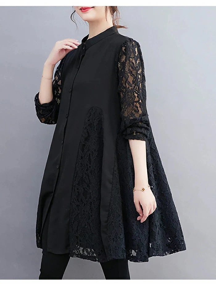 【20点セット】無料エレガントなレースを纏う切替フレアシャツチュニック レディース ワンピース 秋 プルオーバー トップス 長袖 ゆったり フレア 大きいサイズ チュニック 大人可愛い カットソー 柔 【20点セット】無料エレガントなレースを纏う切替フレアシャツチュニック レディース ワンピース 秋 プルオーバー トップス 長袖 ゆったり フレア 大きいサイズ チュニック 大人可愛い カットソー 柔