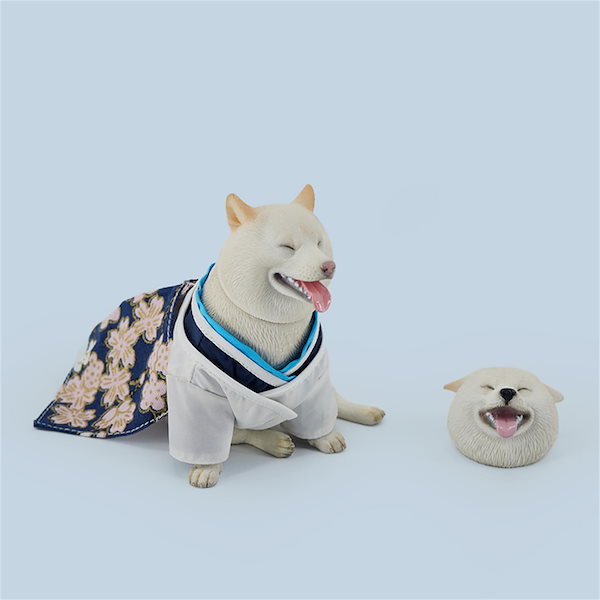 Qoo10] JXK 1/6 サイズ 柴犬 フィギュア