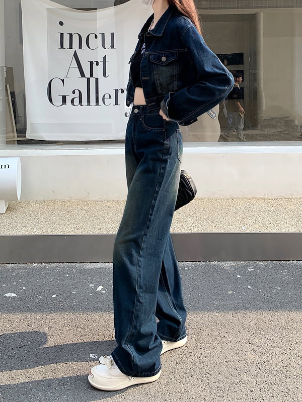 Qoo10] デニムセットアップ デニムジャケット ジ