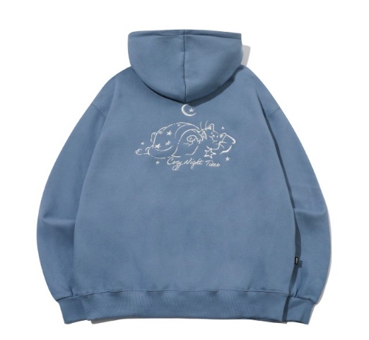 【CPGN STUDIO】 Cozy Night Embroidered Hoodie