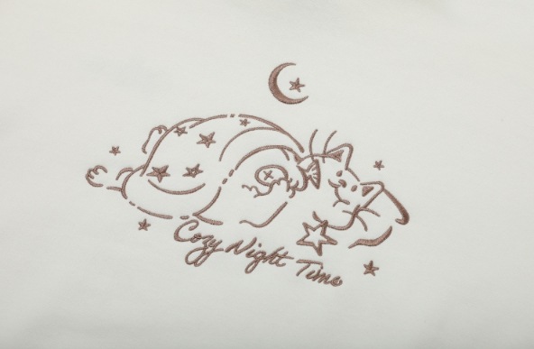 【CPGN STUDIO】 Cozy Night Embroidered Hoodie