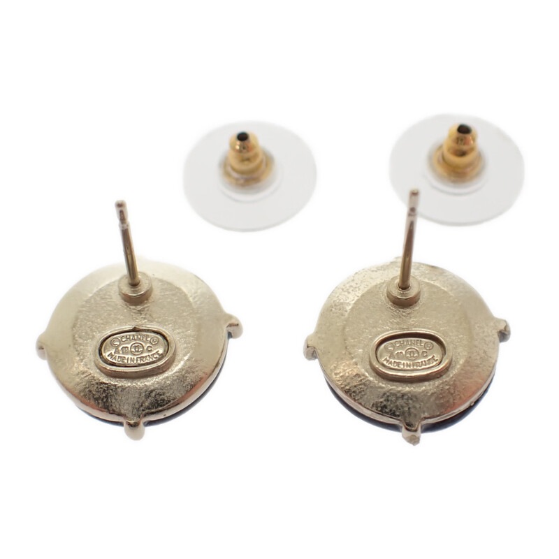 ココマークピアス ピアス メタル ブラック ゴールド金具 レディース【ABランク】 ココマークピアス ピアス メタル ブラック ゴールド金具 レディース【ABランク】