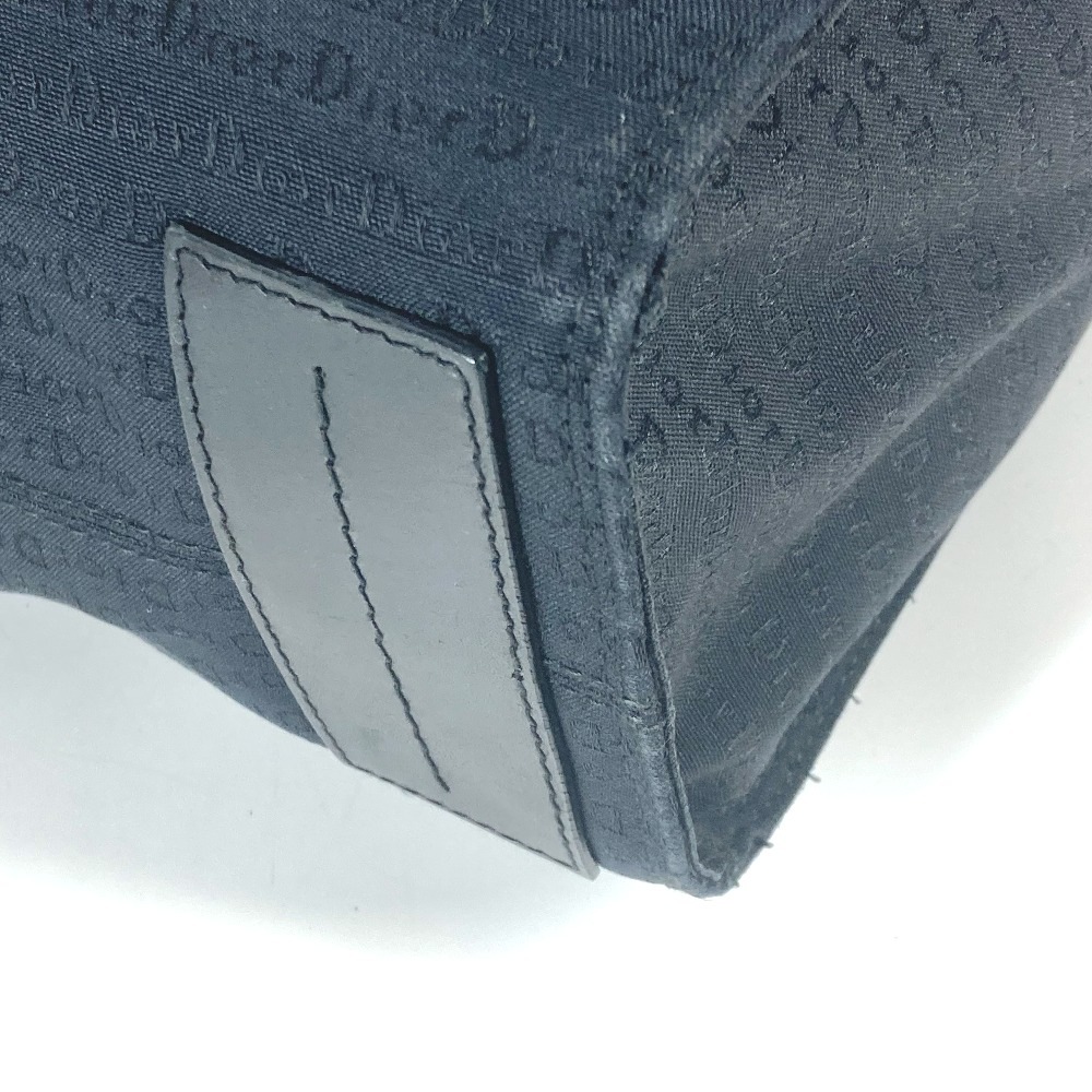 トートバッグ 縦型 総ロゴ カバン ショルダーバッグ カバン レザー/キャンバス ブラック