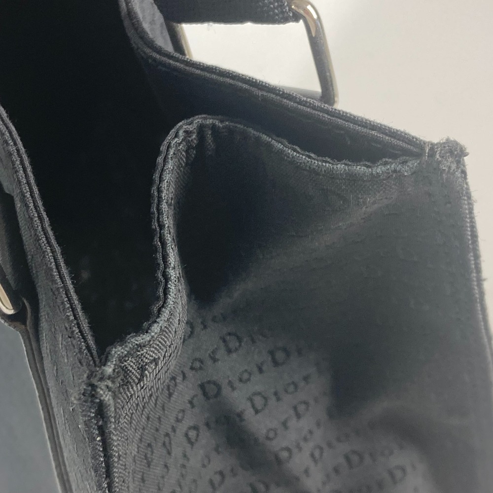 トートバッグ 縦型 総ロゴ カバン ショルダーバッグ カバン レザー/キャンバス ブラック