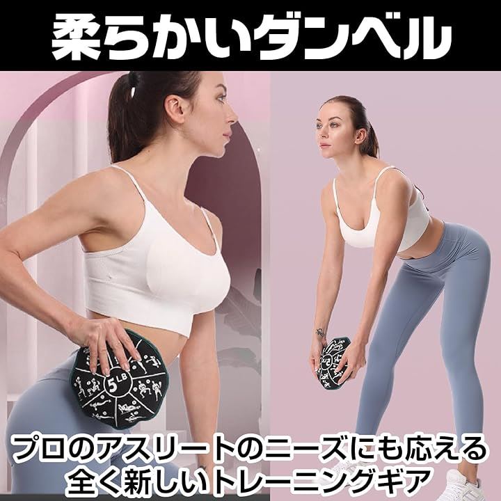 エクササイズ用ダンベル ウェイト トレーニング フィットネス 筋トレ 耐荷重 ダイエット シェイプアップ 鉄アレイ バーベ ブラック 3kg( ブラック 3kg)