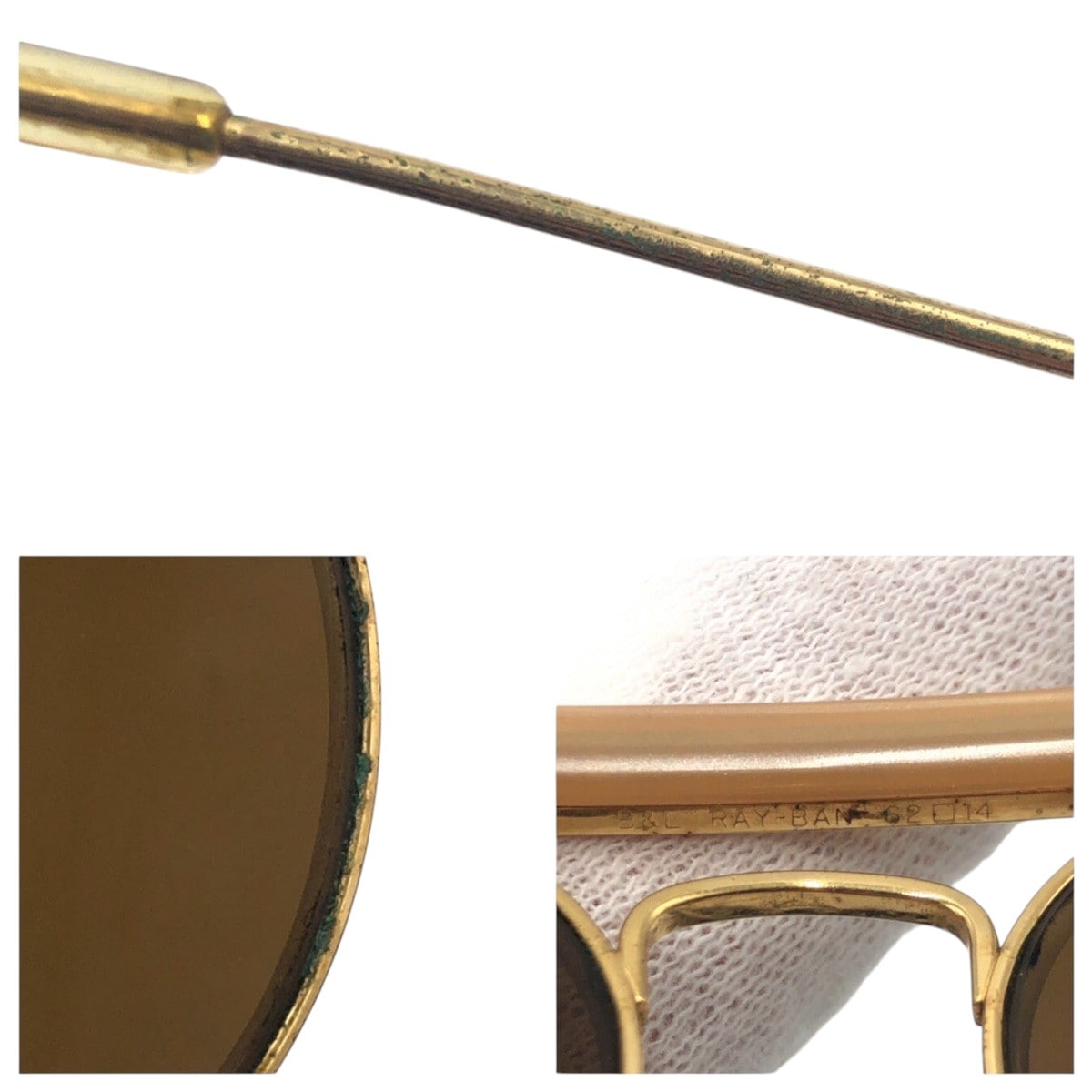 ヴィンテージ B&L RAY-BAN U.S.A ゴールド ブラウン メタル 5214 サングラス 男女兼用 メンズ 501660 ヴィンテージ B&L RAY-BAN U.S.A ゴールド ブラウン メタル 5214 サングラス 男女兼用 メンズ 501660