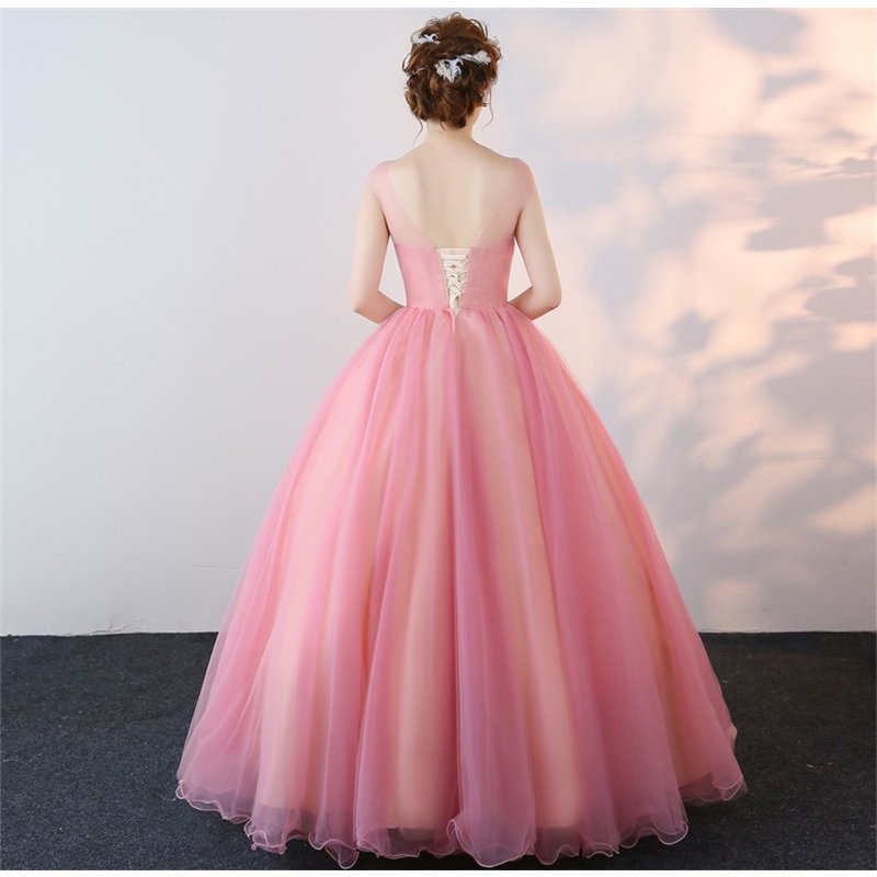 カラードレス 演奏会用ロングドレス 二次会ドレス 舞台 二次会 人気のドレス ステージ衣装 パーティドレス ピンク