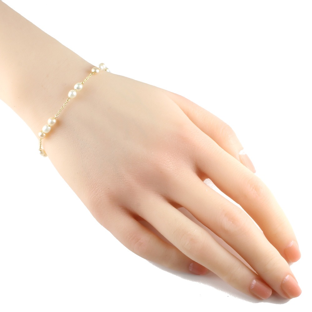 タサキ ブレスレット 18金 K18イエローゴールド パール TASAKI 中古 美品 タサキ ブレスレット 18金 K18イエローゴールド パール TASAKI 中古 美品