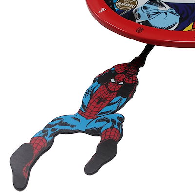 Qoo10] マーベル スパイダーマン 壁掛け振り子時計 足振り : 家具