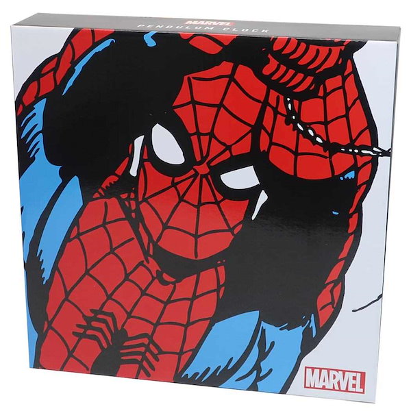 Qoo10] マーベル スパイダーマン 壁掛け振り子時計 足振り