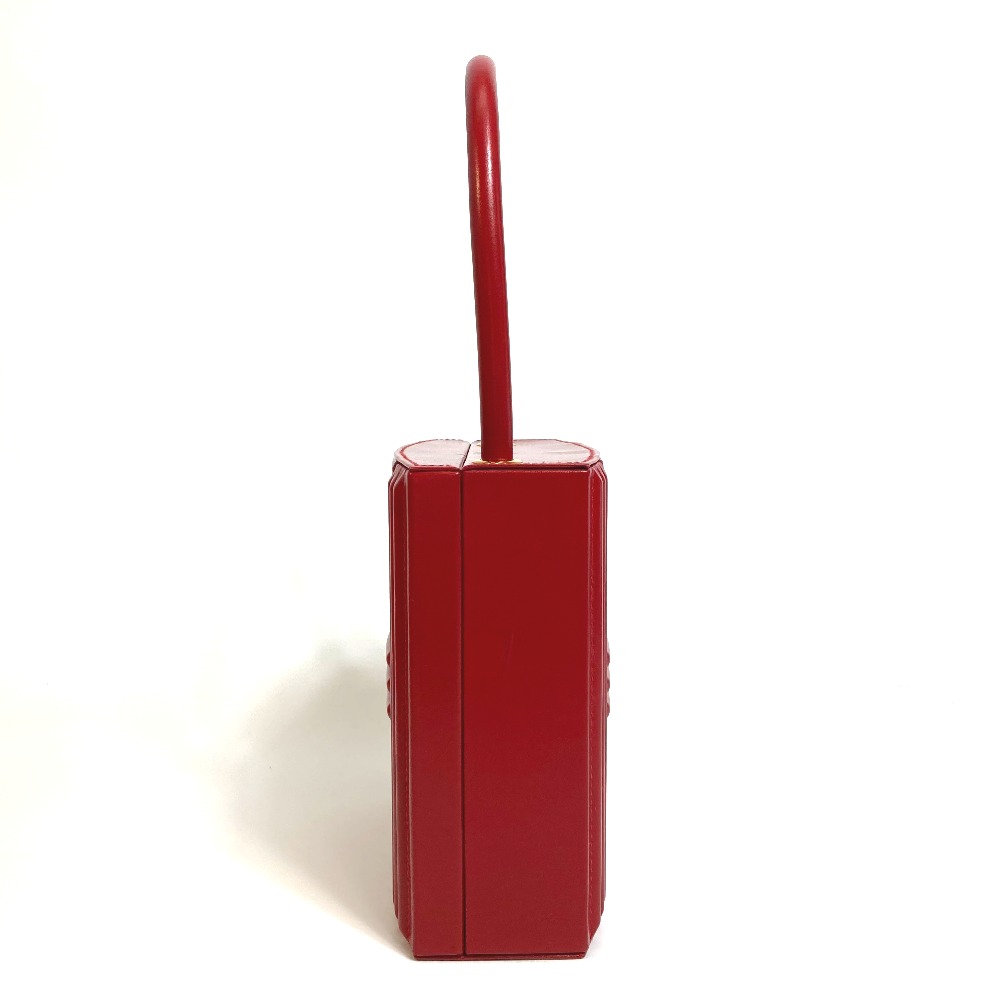 ハンドバッグ カデナケリー カバン ボックスカーフ レッド