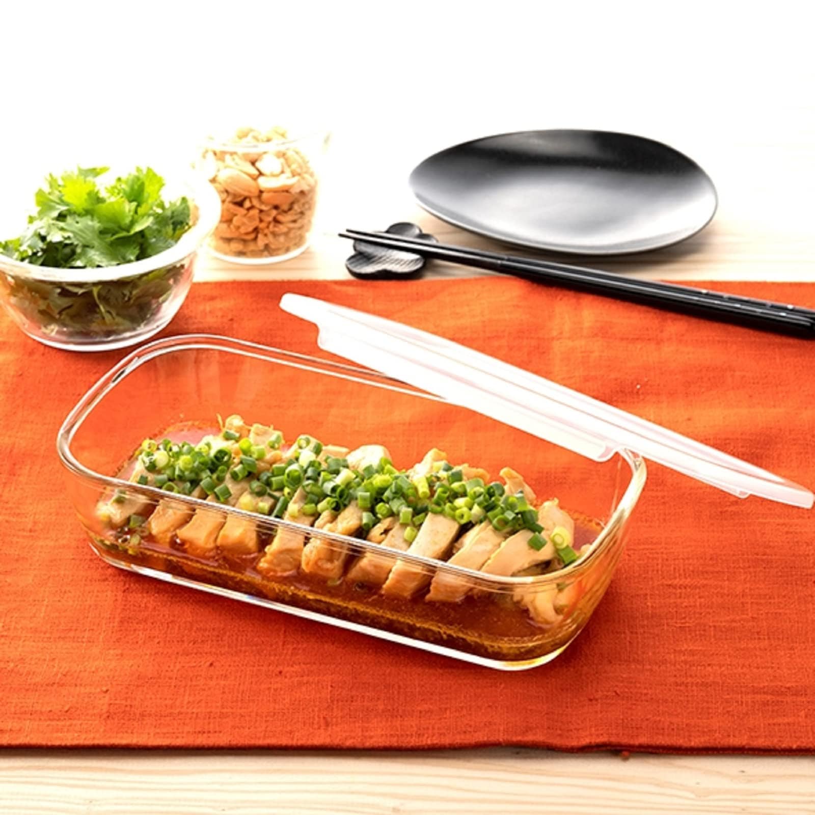 HARIO(ハリオ) 日本製 耐熱ガラス 製 保存容器 角 900ml BUONO kitchen KSTL-90-TW 6個セット クリア HARIO(ハリオ) 日本製 耐熱ガラス 製 保存容器 角 900ml BUONO kitchen KSTL-90-TW 6個セット クリア