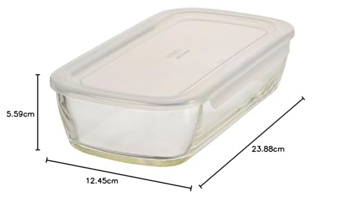 HARIO(ハリオ) 日本製 耐熱ガラス 製 保存容器 角 900ml BUONO kitchen KSTL-90-TW 6個セット クリア HARIO(ハリオ) 日本製 耐熱ガラス 製 保存容器 角 900ml BUONO kitchen KSTL-90-TW 6個セット クリア