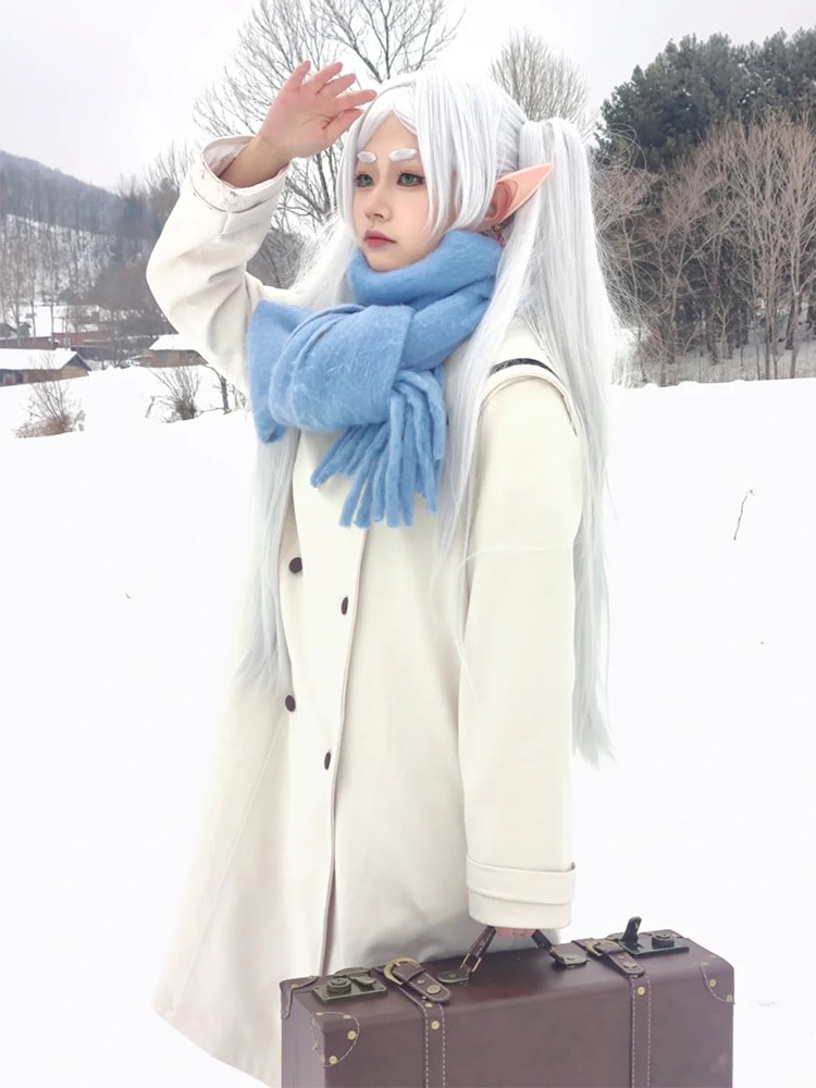 葬られた芙莉莲cos服芙莉莲コスプレ衣装女性フルセット冬服ウールコートアニメセット 葬られた芙莉莲cos服芙莉莲コスプレ衣装女性フルセット冬服ウールコートアニメセット