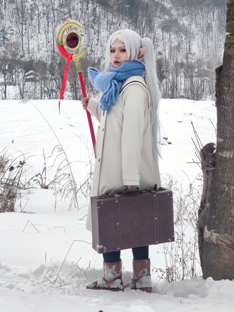 葬られた芙莉莲cos服芙莉莲コスプレ衣装女性フルセット冬服ウールコートアニメセット 葬られた芙莉莲cos服芙莉莲コスプレ衣装女性フルセット冬服ウールコートアニメセット