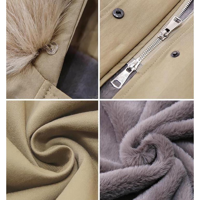 モッズコート超ロングコートレディース裏ボアボアコートロングコート裏起毛コートファー付き防寒着秋冬アウター大きいサイズ