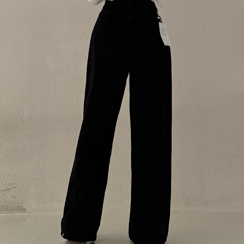 [メガ割りSALE]3TYPEスナップボタンヘムタックワイドパンツ