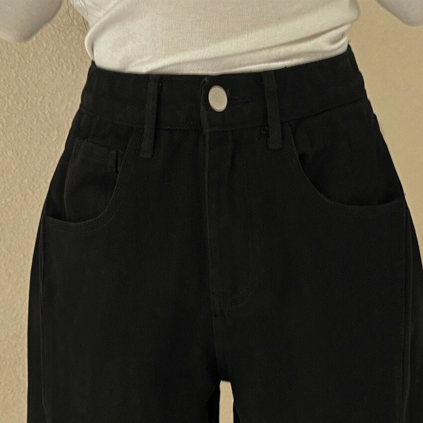 [メガ割りSALE]3TYPEスナップボタンヘムタックワイドパンツ