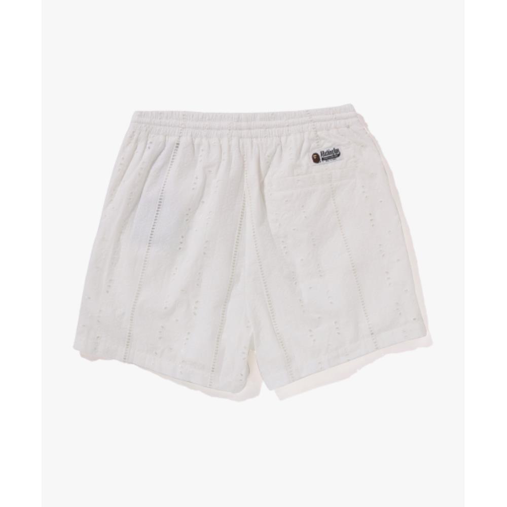 BAPE Embroidered relaxed fit shorts M IVORY 001SPL301307 BAPE Embroidered relaxed fit shorts M IVORY 001SPL301307
