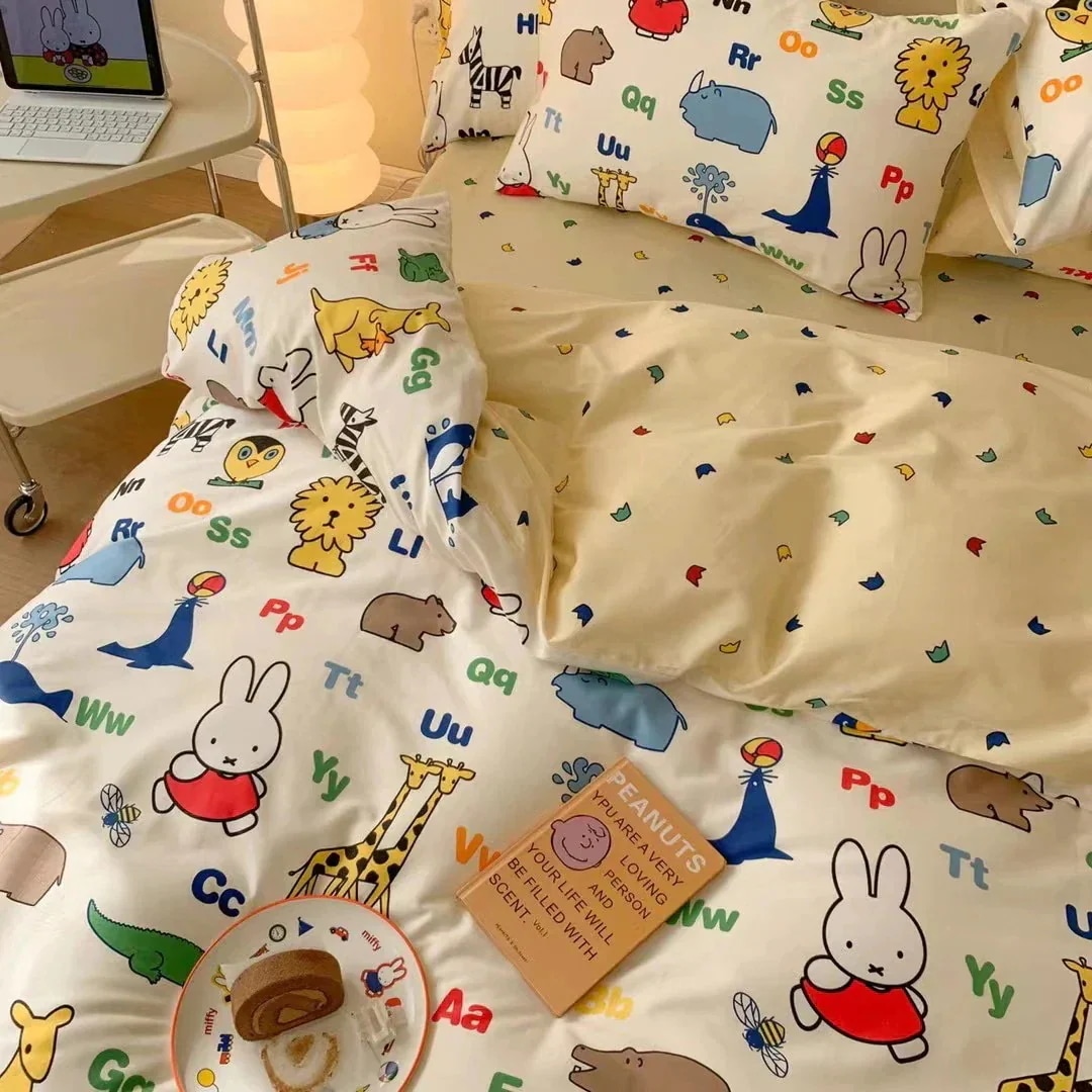 布団カバーサンリオ布団カバーミッフィー動物園うさぎカンガルー4点セットコットンドミトリーベッドシーツ掛け布団カバー3点セット 布団カバーサンリオ布団カバーミッフィー動物園うさぎカンガルー4点セットコットンドミトリーベッドシーツ掛け布団カバー3点セット