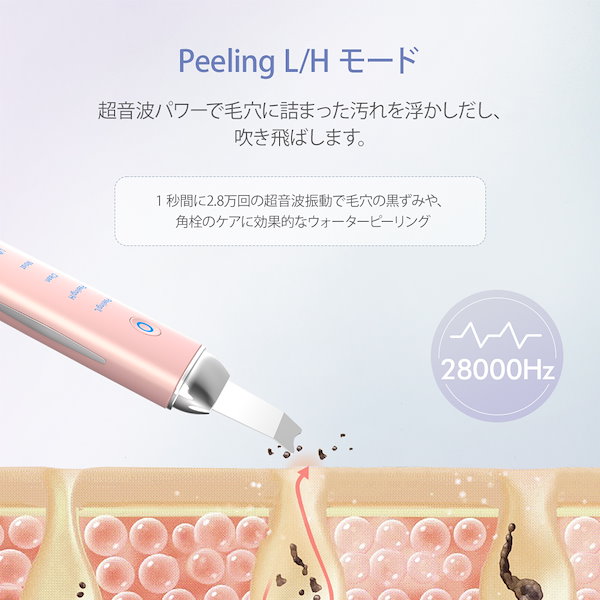 COSBEAUTY ウォーターピーリング 超音波美顔器　超音波ピーリング 楽天市場】美顔器 超音波美顔器 ウォーターピーリング 顔 超音波