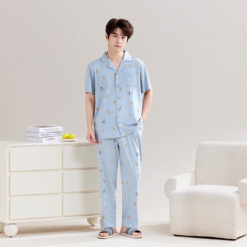 カテゴリーA 夏用レディースパジャマ 春夏用 クールプリント モダールコットン パジャマ レディース ホームウェア スーツ 屋外でも着用可能 カテゴリーA 夏用レディースパジャマ 春夏用 クールプリント モダールコットン パジャマ レディース ホームウェア スーツ 屋外でも着用可能