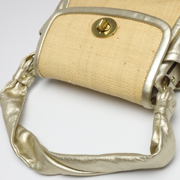 42475 ハンドルポーチ パーカーストロートップ ベージュゴールド