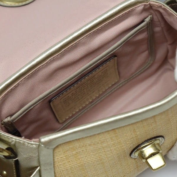 42475 ハンドルポーチ パーカーストロートップ ベージュゴールド