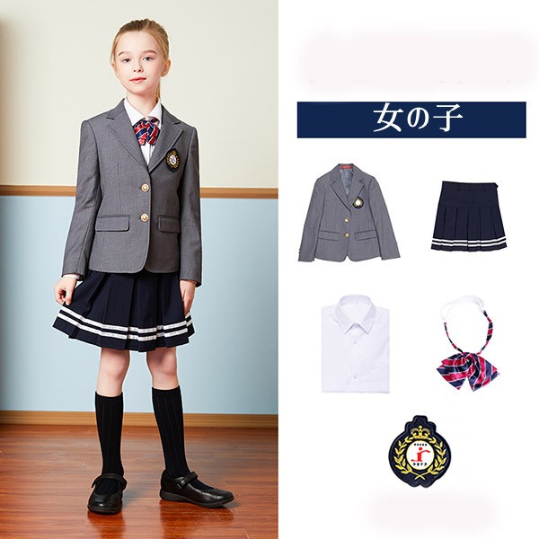 卒業式 スーツ 女の子 160 男の子 小学生 5点セット 子供服 卒服 小学校卒業式スーツ 子供スーツ ジュニアスーツ フォーマルスーツ 卒業式服 結婚式 入学式 グレー 110 120 130 1