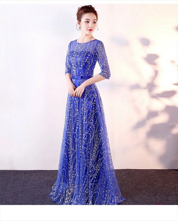 激安セール ドレス 大人 ピアノ 発表会 演奏会用ドレス ロングドレス 演奏会 イブニングドレス 結婚式 母親 ピアノ発表会 中学生 パーティードレス 発表会ドレス 赤 袖付き 高校生 演奏会ドレス_10