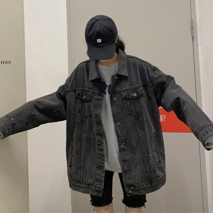 レディース アウター ジャケット デニムジャケット Gジャン バックプリント グラフィックペイント レディース アウター ジャケット デニムジャケット Gジャン バックプリント グラフィックペイント