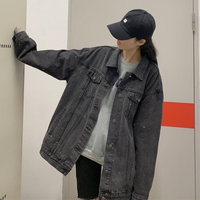 レディース アウター ジャケット デニムジャケット Gジャン バックプリント グラフィックペイント レディース アウター ジャケット デニムジャケット Gジャン バックプリント グラフィックペイント