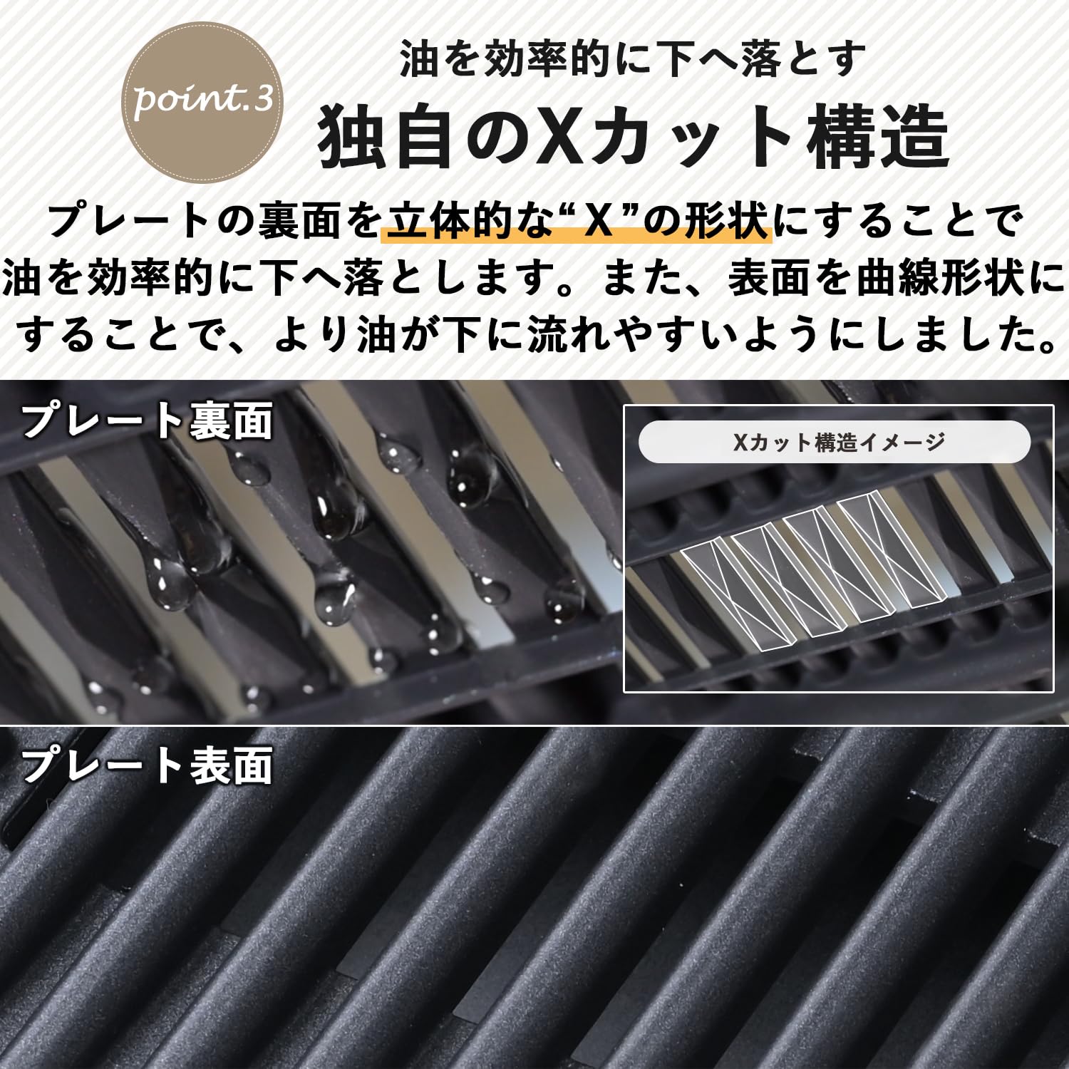 [山善] 煙の少ない 焼き肉グリル XGRILL STORM 一人暮らし 二人暮らし コンパクト 「素早く美味しく焼ける」 ホットプレート 吸煙機能付き 煙約85%カット 保温~230度 プレート着