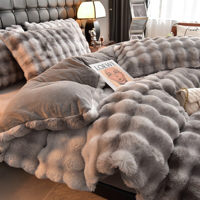 四件セット マイクロファイバー カバー セット ダブル サンゴ フリース 秋 冬 用 柔らかい ベッド シーツ 四件セット マイクロファイバー カバー セット ダブル サンゴ フリース 秋 冬 用 柔らかい ベッド シーツ