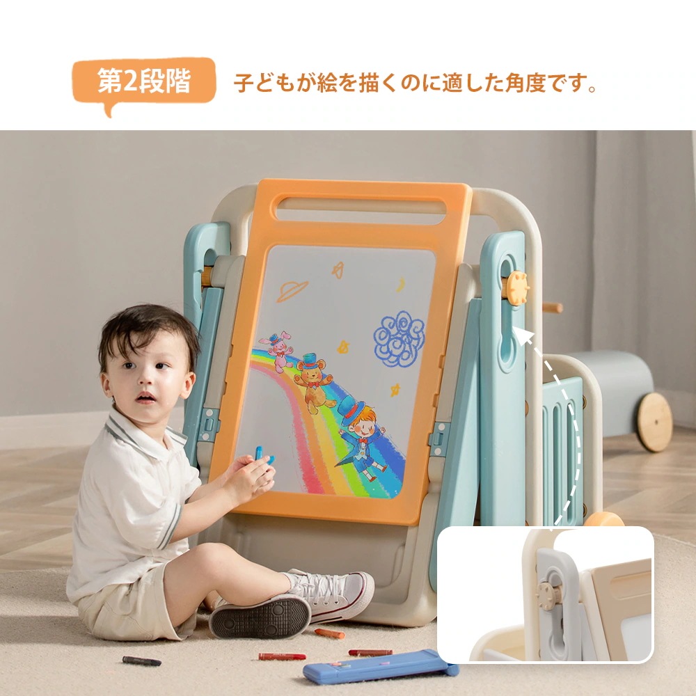 1808【ブルー】多機能チェア+デスクセット 学習机 6in1 デスク調整可能 折りたたみ式 キッズチェア ブロックデスク ホワイトボード 組立簡単 赤ちゃん 子供 ギフト 1808【ブルー】多機能チェア+デスクセット 学習机 6in1 デスク調整可能 折りたたみ式 キッズチェア ブロックデスク ホワイトボード 組立簡単 赤ちゃん 子供 ギフト