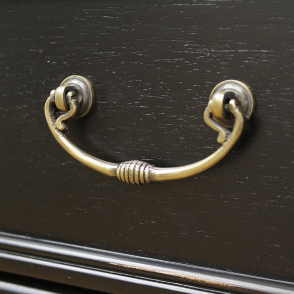 チェスト 5段 アンティーク調 ノワール 幅45cm 開梱設置 チェスト 5段 アンティーク調 ノワール 幅45cm 開梱設置