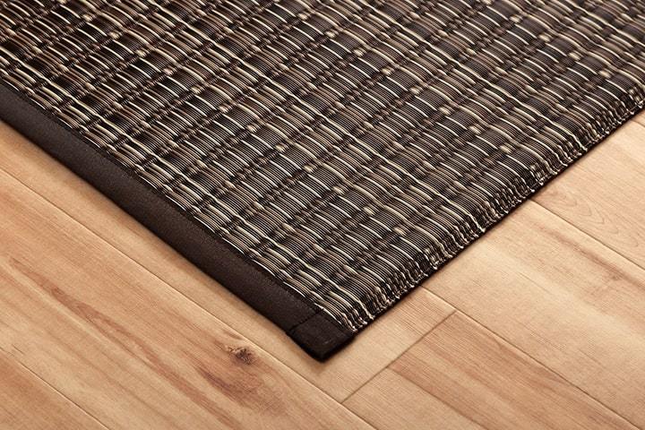 ラグ ラグマット 8畳 おしゃれ い草風 夏 ラグ カーペット 洗える 上敷き PP ラグ ござ ダイニングラグ 日本製 和風 撥水 いぐさ風 団地間8畳 約340×340cm