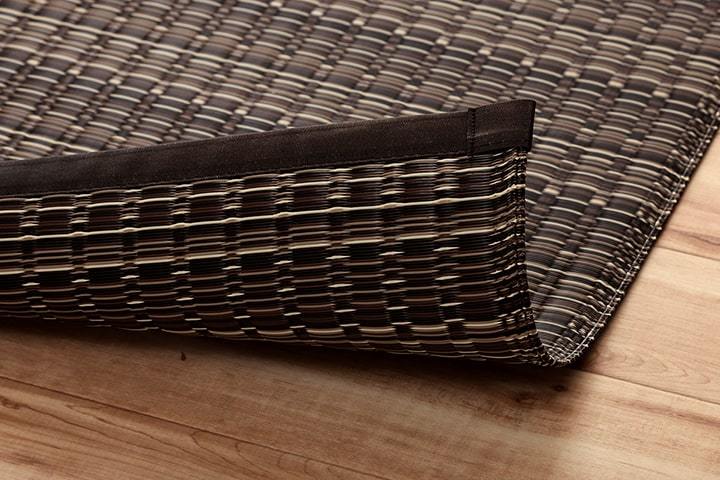 ラグ ラグマット 8畳 おしゃれ い草風 夏 ラグ カーペット 洗える 上敷き PP ラグ ござ ダイニングラグ 日本製 和風 撥水 いぐさ風 団地間8畳 約340×340cm