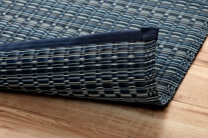 ラグ ラグマット 8畳 おしゃれ い草風 夏 ラグ カーペット 洗える 上敷き PP ラグ ござ ダイニングラグ 日本製 和風 撥水 いぐさ風 団地間8畳 約340×340cm