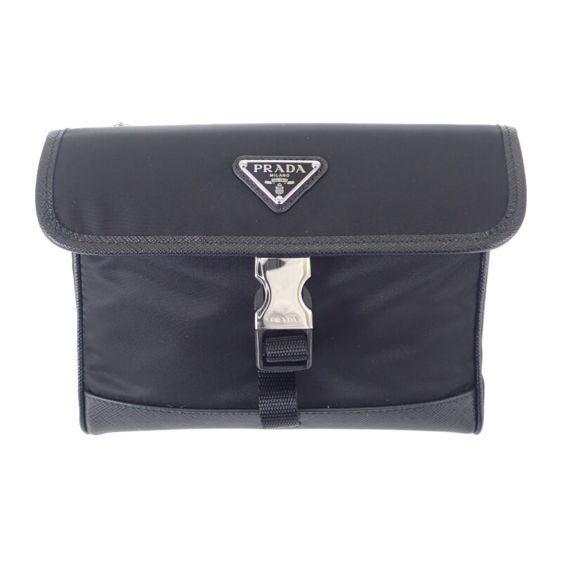 レザー スマートフォンケース 2ZH108_2DMH_F0002 ショルダーバッグ サフィアーノ ナイロン ブラック シルバー金具 レディース【Aランク】 レザー スマートフォンケース 2ZH108_2DMH_F0002 ショルダーバッグ サフィアーノ ナイロン ブラック シルバー金具 レディース【Aランク】