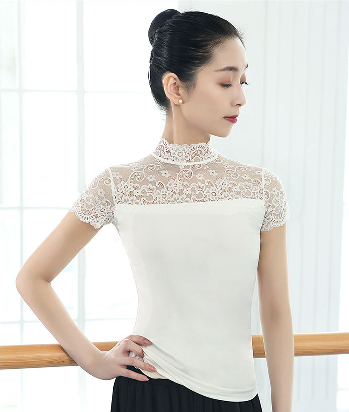 バレエ トップス レース フレンチスリーブ ハイネック エレガント トップス おしゃれ バレエウェア ストレッチ 大人 エレガント レッスン着 練習 大人 ジュニア バレエ用品 可愛い バレエウェ バレエ トップス レース フレンチスリーブ ハイネック エレガント トップス おしゃれ バレエウェア ストレッチ 大人 エレガント レッスン着 練習 大人 ジュニア バレエ用品 可愛い バレエウェ