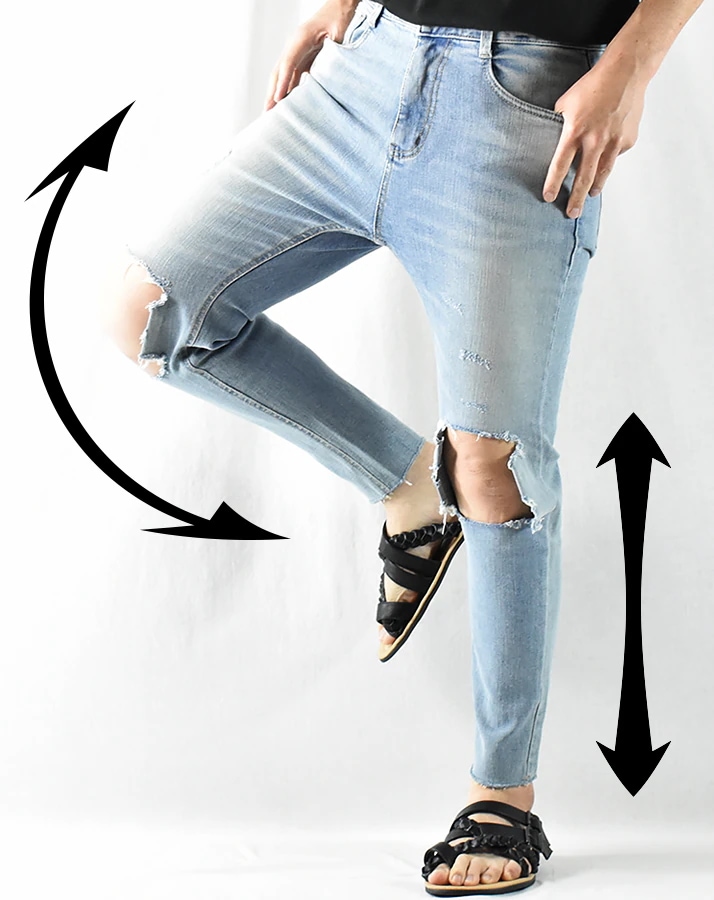 【Mサイズ】スキニー ジーンズ ストレッチ メンズ スキニージーンズメンズ スキニーデニム ダメージ ダメージジーンズ ダメージデニム デニムパンツ スリム メンズスキニー ジーンズ ジーパン