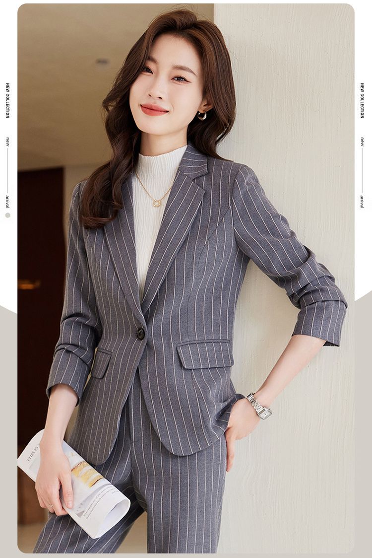 【2枚購入で100円OFF】レディース/コート/パンツスーツ/ママスーツ/長袖/通勤/オフィス/トップス/制服/事務服/ビジネス/洗える/細身/春秋冬/就活/大きいサイズ/2点セット 縦縞 ブラック 【2枚購入で100円OFF】レディース/コート/パンツスーツ/ママスーツ/長袖/通勤/オフィス/トップス/制服/事務服/ビジネス/洗える/細身/春秋冬/就活/大きいサイズ/2点セット 縦縞 ブラック