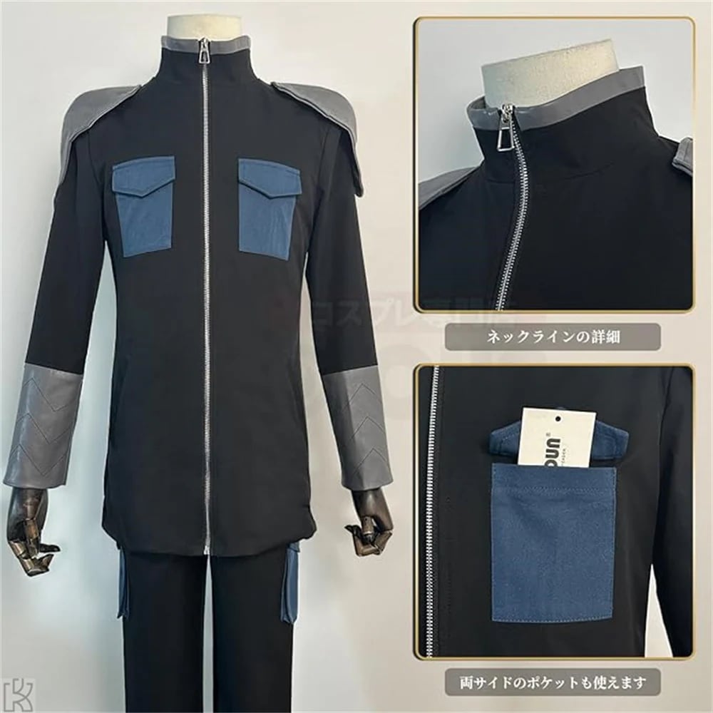 演出服祝日贈り物 コスチュームアニメハロウィン仮装 怪獣8号 コスプレ衣装 戦闘服 防衛隊 連体タイツ 宗四郎戦闘 怪獣保科