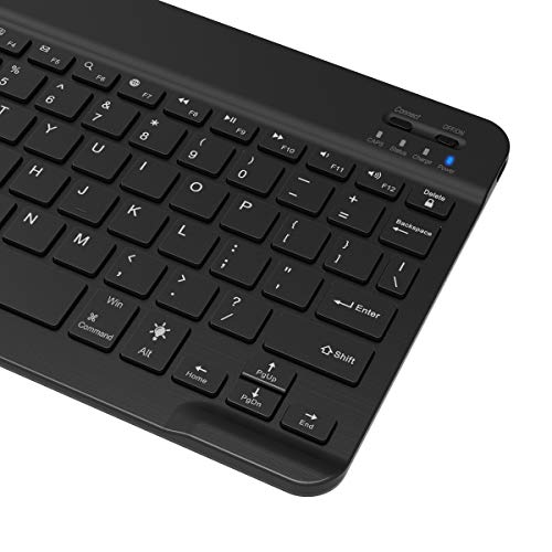 Arteck ウルトラスリム Bluetooth ワイヤレスキーボード 超薄 7カラーLEDバックライトiOS/Android/Mac/Windows に対応 (iPad Air/Pro/Mini/i