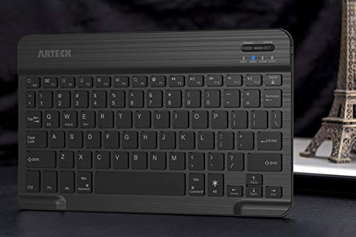 Arteck ウルトラスリム Bluetooth ワイヤレスキーボード 超薄 7カラーLEDバックライトiOS/Android/Mac/Windows に対応 (iPad Air/Pro/Mini/i