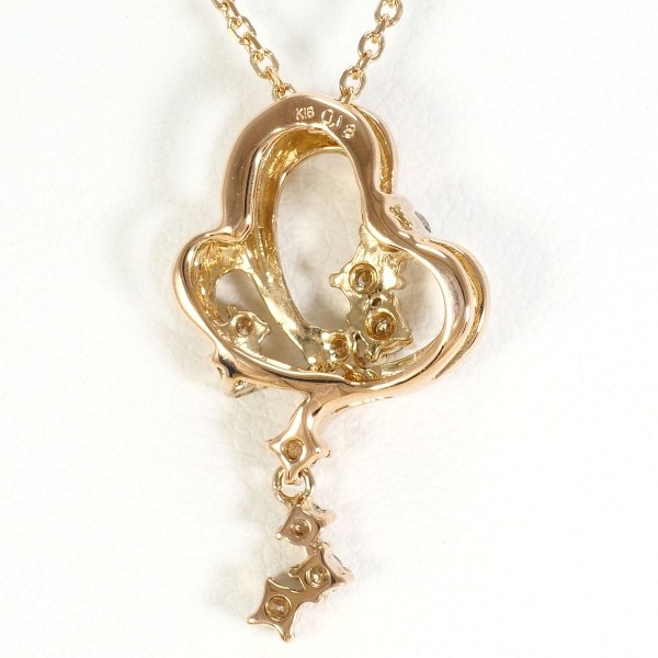 K18 18金 PG ピンクゴールド ネックレス ダイヤ 0.18 約45cm ジュエリー 中古 K18 18金 PG ピンクゴールド ネックレス ダイヤ 0.18 約45cm ジュエリー 中古