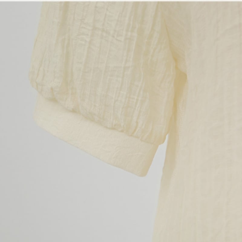 クリック＆ファニーロザンヌピンタックパフブラウス